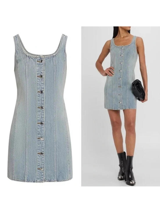 rag & bone Dresses & Skirts - NEW, Rag and Bone Laney Denim Mini Dress in Denim Blue Sz 14 #MD1599